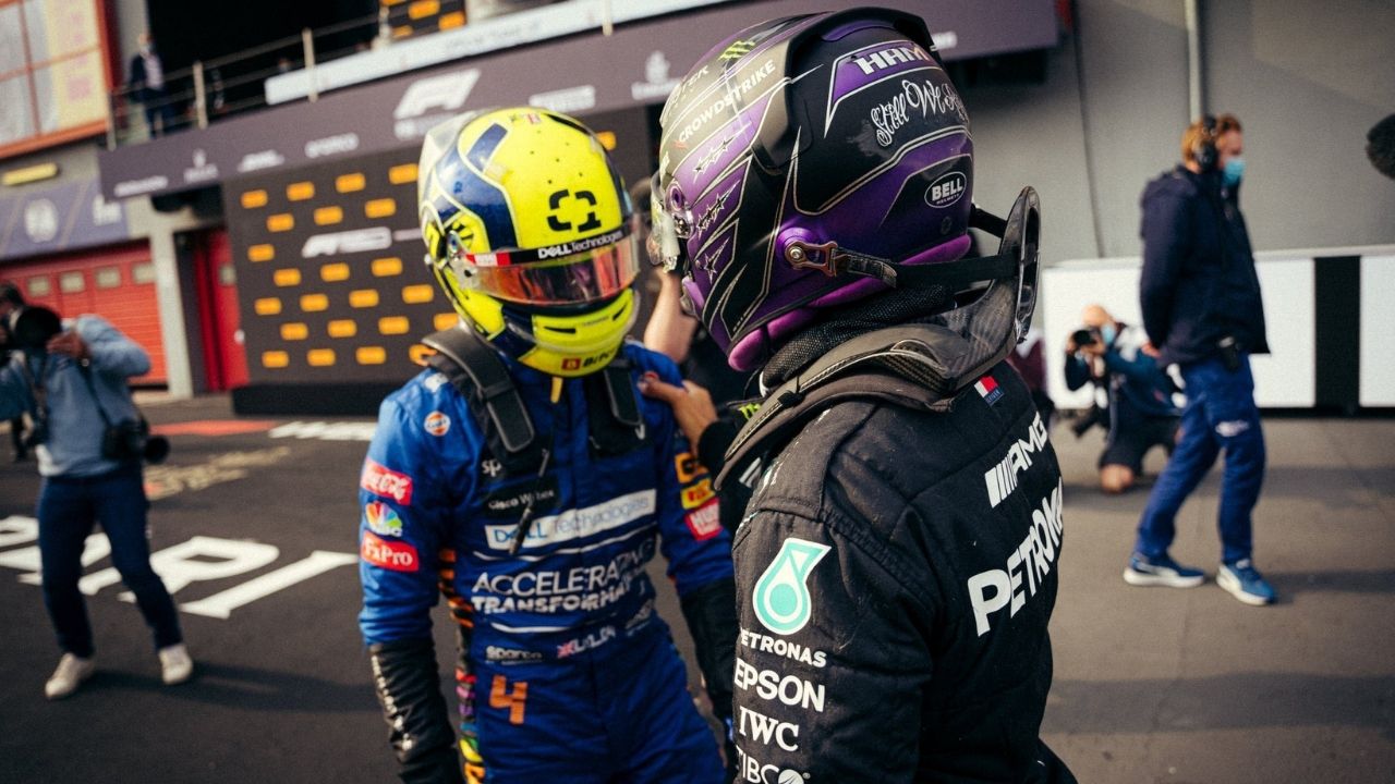 "Definitely a cool and a nice thing to see" - Here's why Lando Norris is impressed with Lewis Hamilton