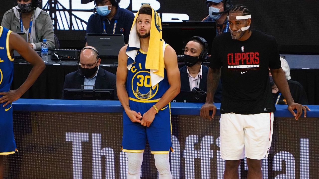 "Kawhi Leonard to team up with Stephen Curry?!": Warriors fans flood Twitter with recruitment posts for the Clippers' star as Mavericks go up 2-0