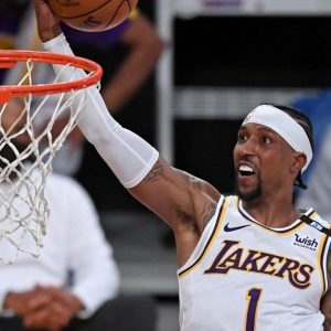 "KCP slammed it down like LeBron James": Lakers' Kentavious Caldwell-Pope posterized Clippers' Ivica Zubac in blowout loss last night