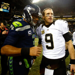 Russell Wilson and Drew Brees