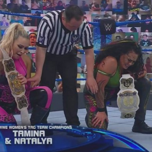 Natalya and Tamina become WWE Women’s Tag Team Champions on SmackDown