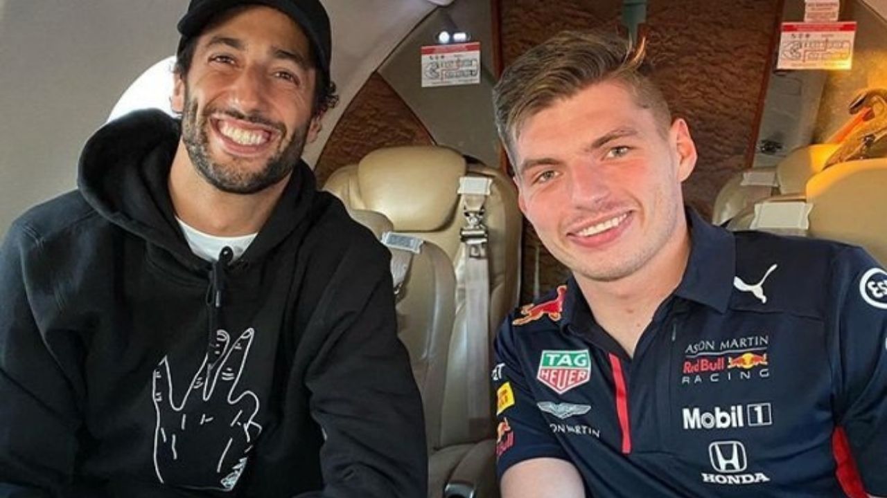 "I'm getting older, so..." - WATCH Max Verstappen interrupt interview of former Red Bull teammate Daniel Ricciardo
