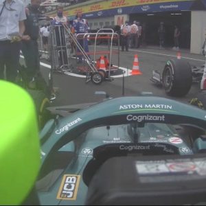 Watch: Engineer Sebastian Vettel inspect Haas with Mick Schumacher