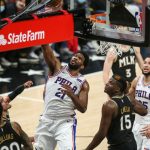 "Shaq does a live impression of how Trae Young would double Joel Embiid": Inside the NBA crew debates Sixers star's impact on games if he gets doubled by the Hawks