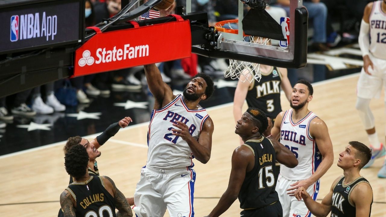 "Shaq does a live impression of how Trae Young would double Joel Embiid": Inside the NBA crew debates Sixers star's impact on games if he gets doubled by the Hawks