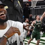 "Ayo Bruce Brown what is wrong with you?": LeBron James can't believe that Kyrie Irving or Kevin Durant didn't take the Nets' crucial shot in Game 3