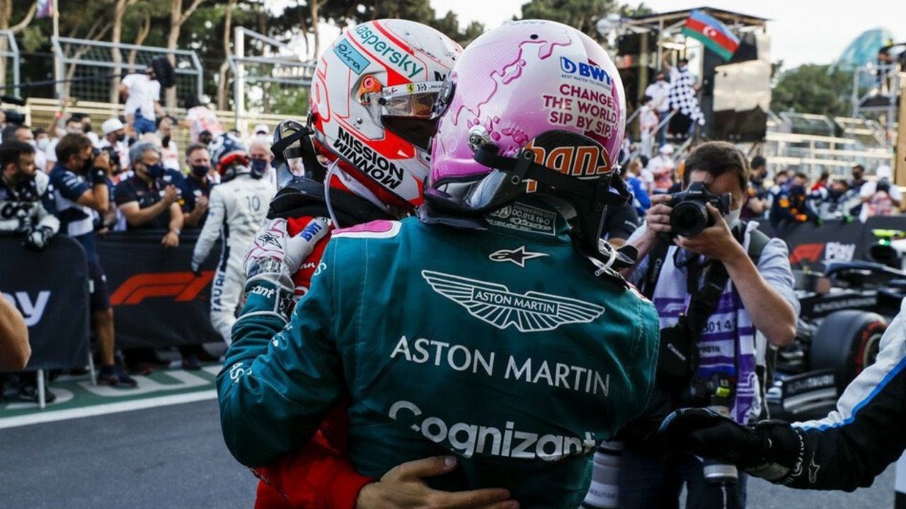 "I told him that he should look in his rear mirrors because I am coming"– Sebastian Vettel on Charles Leclerc after winning podium