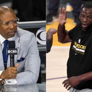 "Draymond Green, I don't want any of the smoke": Kenny Smith laughs off race challenge with Warriors' DPOY to the big board on Inside the NBA