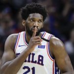 "Joel Embiid becomes the fastest player at the center position to record 50+ points and 10+ rebounds": The Philly big man ties his career-high in 27-minutes, with fans chanting MVP at the Wells Fargo Center