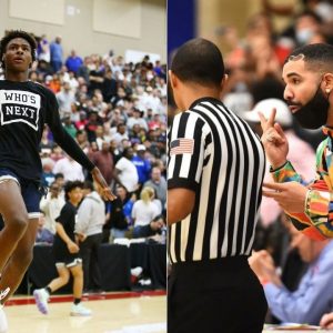 "Even LeBron James and Drake jumped out their seats": Bronny James' sophomore debut for Sierra Canyon was attended by the Lakers star and hip hop powerhouse