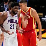"Hawks fans were cheering Joel Embiid getting injured but ESPN won't run anti-Atlanta content": NBA fans emasculate Atlanta fans who cheered twice after the Sixers star appeared to injure himself