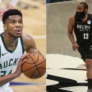 "James Harden is annoyed at Giannis Antetokounmpo's lengthy free throw routine": Nets star was visibly put off by Bucks MVP's wind-up in Game 6