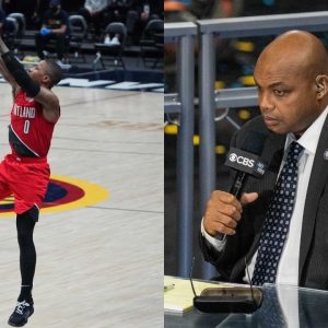 “Damian Lillard stepped back 25 feet”: Charles Barkley reacts to a hilariously accurate impersonation of himself on NBAonTNT