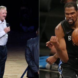 "Kevin Durant could knock off Larry Bird from Mount Rushmore": NBA analyst questionably compares Nets star to the Celtics legend after his 49-point triple-double