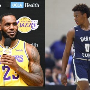 "Bronny James is 1 of 1, real talk": LeBron James and Kendrick Perkins proudly endorse the Young King's brilliance as cited by a scouting report of the possible 2024 draftee