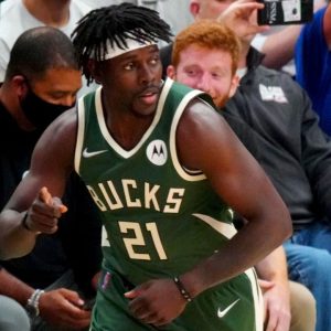 "PJ Tucker sweats way too much man!": Jrue Holiday hilariously roasts his Bucks teammate during his Media day interview ahead of Game 4