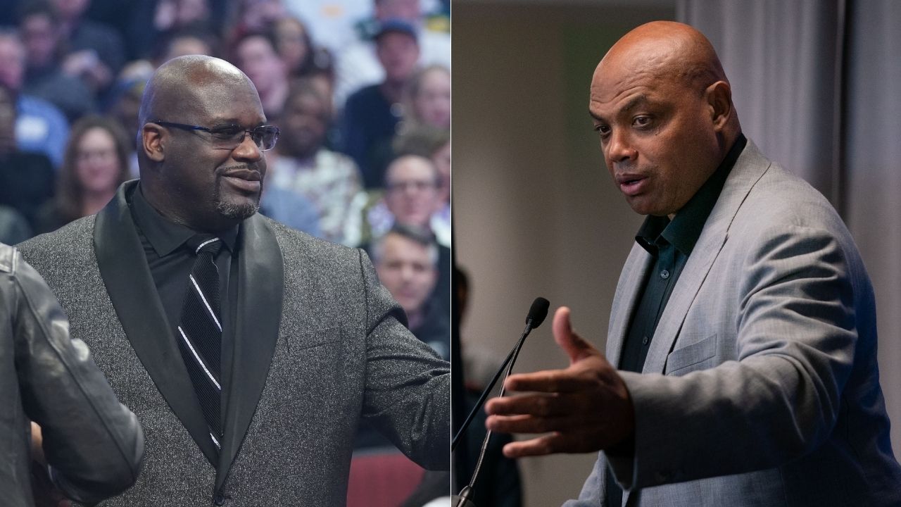 “Shaquille O’Neal wasn’t ready to have money thrown on him”: The Lakers legend hilariously gets showered with money after Charles Barkley ‘GUARANTEES’ the Bucks will win the NBA Finals