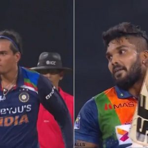 Rahul Chahar send-off: Wanidu Hasaranga applauds after getting dismissed by Rahul Chahar in Colombo T20I