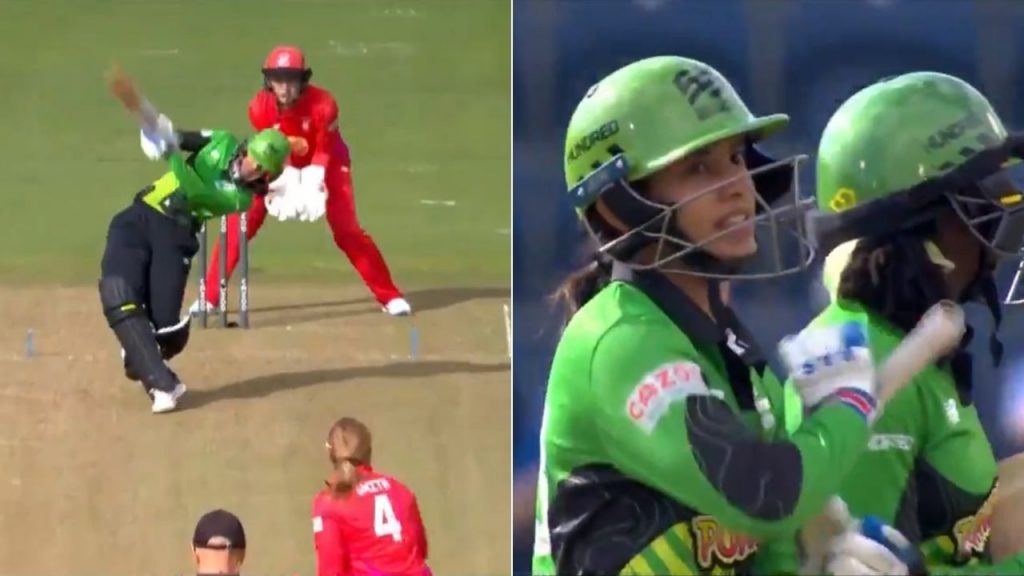 Smriti Mandhana winning six: Mandhana hits six to seal chase in Welsh Fire vs Southern Brave The Hundred 2021 clash