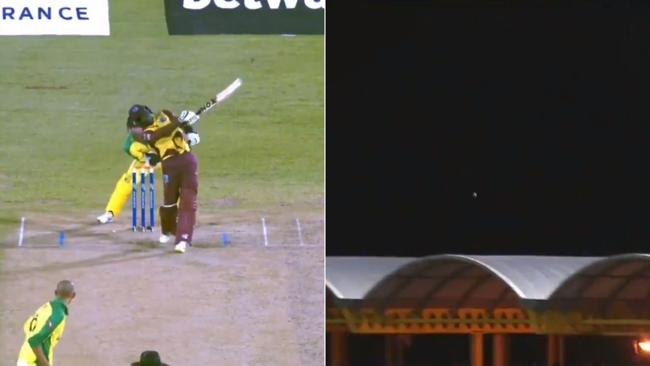 DJ Bravo one-handed six vs Australia: Bravo thumps Ashton Agar for massive six over the roof in Gros Islet T20I