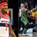 "LeBron James, Dwyane Wade, Chris Bosh and that Heat team gave me my 'Welcome to the league' moment": Bradley Beal recalls how D-Wade got him to bite on many pump fakes in his NBA preseason debut