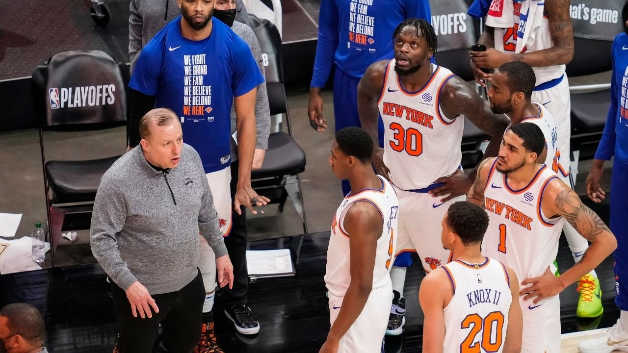 "New York Knicks want to trade up to a lottery pick in the 2021 NBA Draft": Shams Charania reports that Leon Rose is aiming for a big move