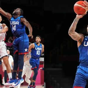 “Draymond Green gave up a wide-open layup for a Damian Lillard 3”: Mikal Bridges tries to justify the Warriors star getting bailed out by the Team USA guard in win over Iran