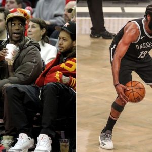 "James Harden has been to more parties than he has won playoffs games in the last 2 years": NBA Fans troll the Brooklyn Nets superstar for partying with rappers Travis Scott, Kid Cudi and Lil Uzi
