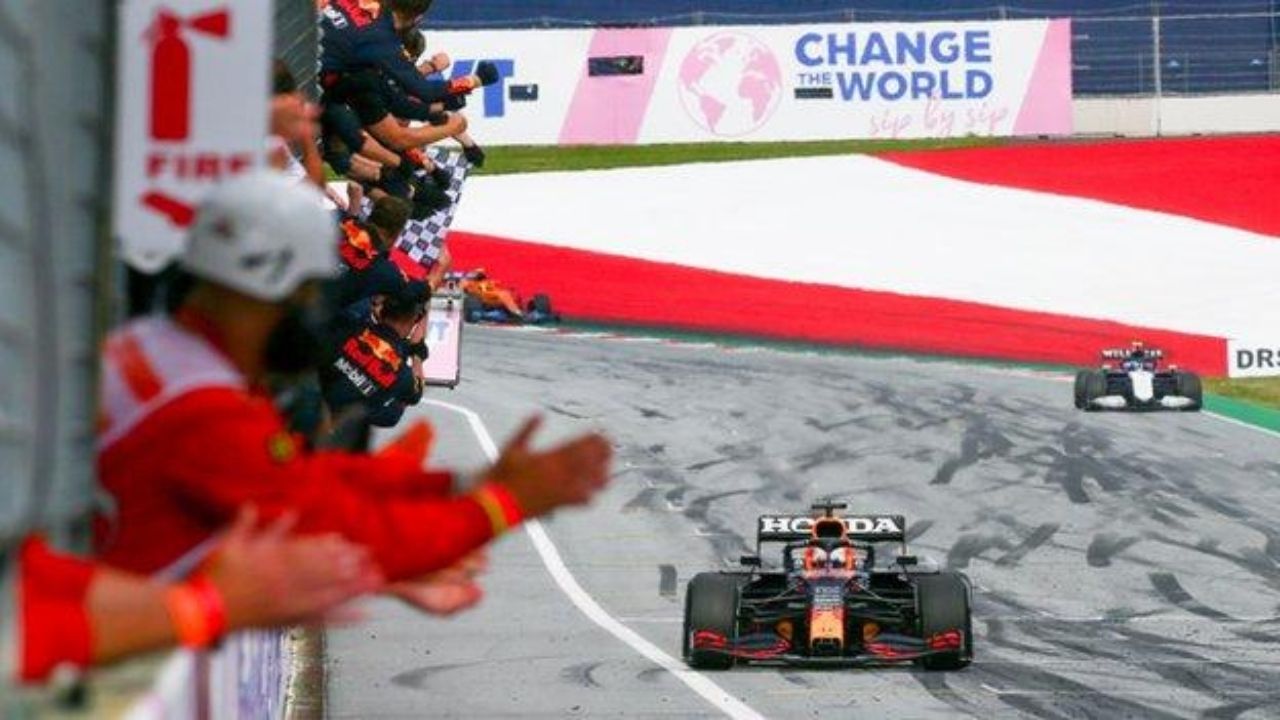 "Okay, if it’s not allowed, I won’t do it again" - Max Verstappen after FIA 'bans' celebratory burn-outs
