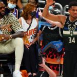 “Greek Freak is HOOPING!”: LeBron James shockingly shows his support for Giannis and the Bucks during Game 6 against Chris Paul and the Suns