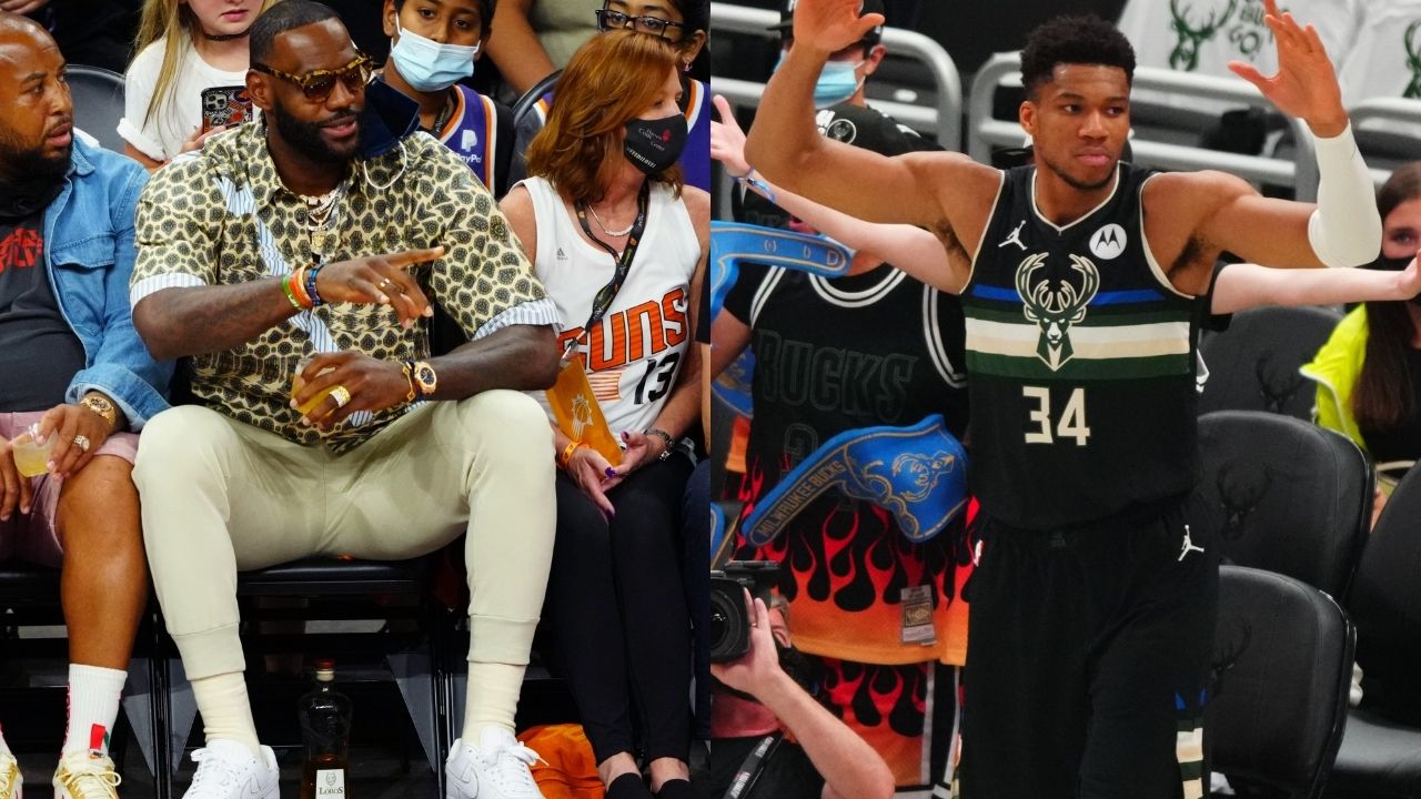 “Greek Freak is HOOPING!”: LeBron James shockingly shows his support for Giannis and the Bucks during Game 6 against Chris Paul and the Suns