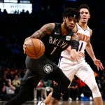 "D'Lo my favorite player": Devin Booker and D'Angelo Russell exchange pleasantries after Kendall Jenner's flame makes his first NBA Finals