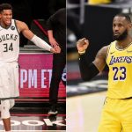 "Giannis' block was reminiscent of LeBron James' block in Game 7 vs Warriors": ESPN announcers Jeff van Gundy, Mark Jackson and Mike Breen praise Bucks star for chasedown block in NBA Finals Game 1 vs Phoenix Suns