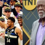 "I like how Giannis Antetokounmpo takes care of that FMVP trophy and his teammates": Bill Russell lauds the Bucks star for distributing cigars to his team while clinging to his MVP trophy