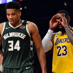 “ESPN lied to us to put LeBron James alongside Giannis Antetokounmpo”: NBA fans blast ESPN on ABC for posting an incorrect graphic involving the Lakers and Bucks MVPs