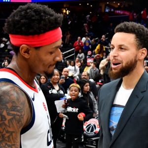 "We want Bradley Beal out here with us in Golden State!": The Athletic reveals Stephen Curry, Klay Thompson, and Draymond Green have demanded for the front office to bring the Wizards star on board