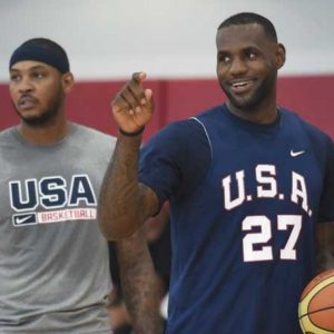 “Only Carmelo Anthony and LeBron James can save Team USA now”: NBA Twitter clamors for Lakers and Blazers superstars to aid Damian Lillard and co following abysmal loss to France