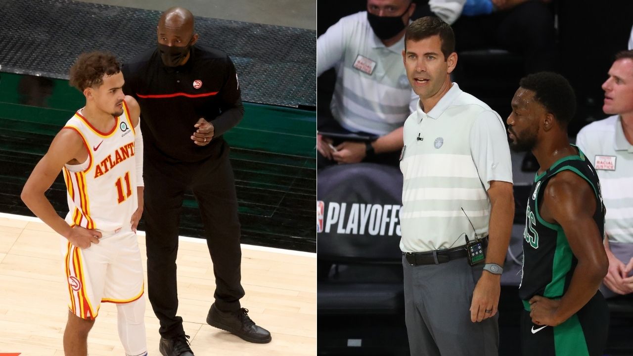 "Danny Ainge and Brad Stevens gave Trae Young some kind words of encouragement": Hawks star's dad shares throwback picture with Celtics front office members from 8 years back