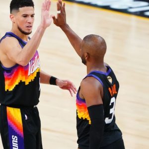 "Chris Paul is the greatest leader to play this game": Devin Booker gives some huge props to the Phoenix veteran after their Game 1 NBA Finals win against Giannis' Bucks