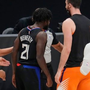"Chris Paul, emotions got the best of me last night": Patrick Beverley apologizes for unsportsmanlike shove on the Suns star with his back turned, leading to his ejection in Clippers' Game 6 loss