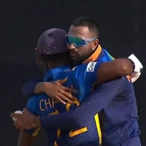 Krunal Pandya hug: Krunal hugs Charith Asalanka in lovely 'Spirit of Cricket' moment in Colombo ODI
