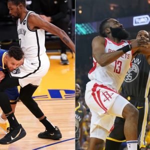 "James Harden didn't get doubled like Stephen Curry?": Kevin Durant was dumbfounded by a Warriors fan's basketball takes