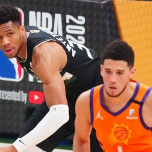"I hope Devin Booker got his dad, Giannis Antetokounmpo's approval": NBA Twitter ruthlessly roasts Suns star after he shockingly changes his haircut ahead of the Olympics