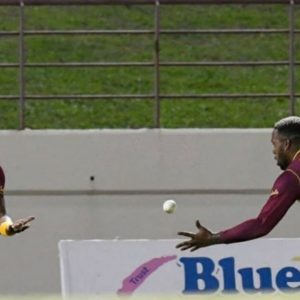 DJ Bravo and Fabian Allen catch: West Indian pair join hands to grab excellent rebound catch to dismiss Aaron Finch in 3rd T20I