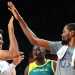 "Keldon Johnson, get your a** over here": Kevin Durant shows leadership after leading Team USA to a Semi-Finals win over Australia