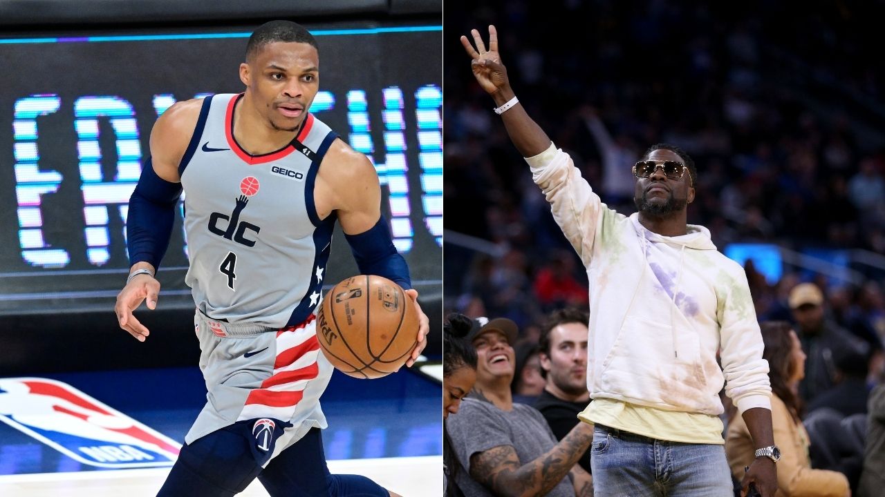 "Russell Westbrook, why the number 0? Because that’s what your IQ is": Kevin Hart has a hilarious conversation with the now Los Angeles Lakers star in 'Cold as B*lls"