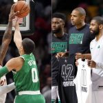 "LeBron James slapped away my layup after Kyrie Irving's pass": Jayson Tatum recalls his 'Welcome to the NBA' moment on Knuckleheads Podcast