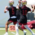San Francisco 49ers QB: Kyle Shanahan says "I don't know if any rookie can beat out" Jimmy Garoppolo