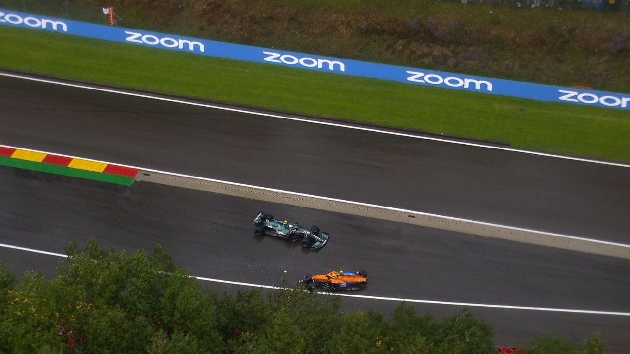 Lando Norris crash: Watch McLaren star suffer a massive collision at Spa's Raidillon during qualifying