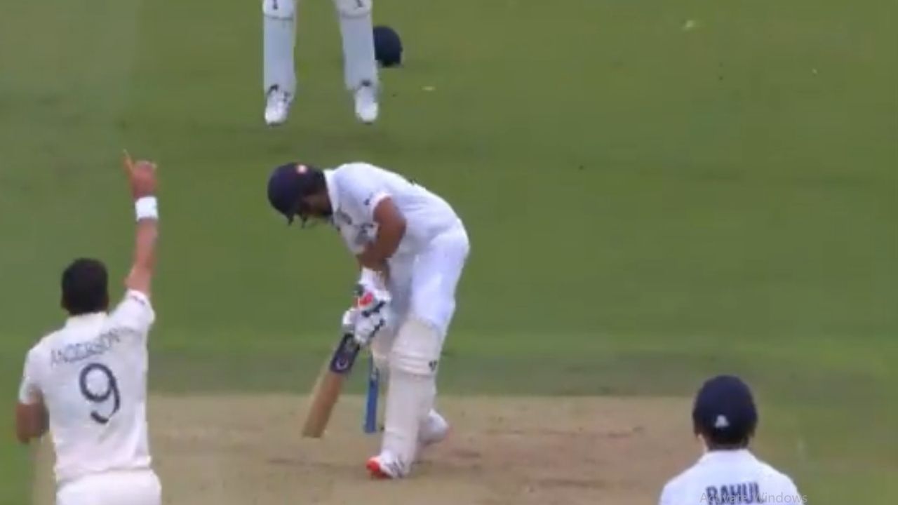 Rohit Sharma wicket today: James Anderson stands tall to draw first blood for England in Lord's Test